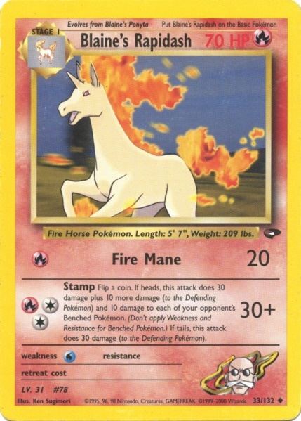 Blaine's Rapidash (33/132) [Gym Challenge Unlimited] | Deep Dive Games St. Marys