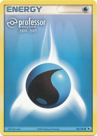 Water Energy (106/109) (2004 2005) [Professor Program Promos] | Deep Dive Games St. Marys