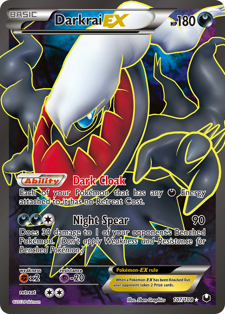 Darkrai EX (107/108) [Black & White: Dark Explorers] | Deep Dive Games St. Marys