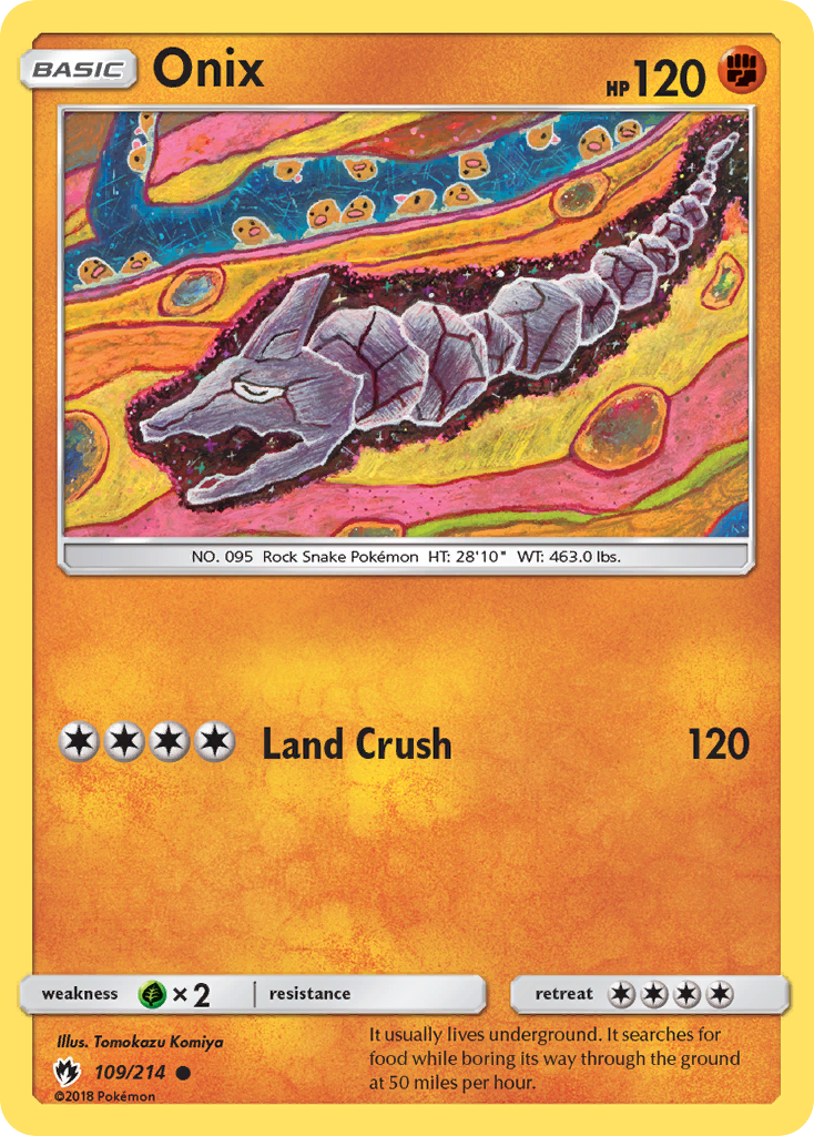 Onix (109/214) [Sun & Moon: Lost Thunder] | Deep Dive Games St. Marys