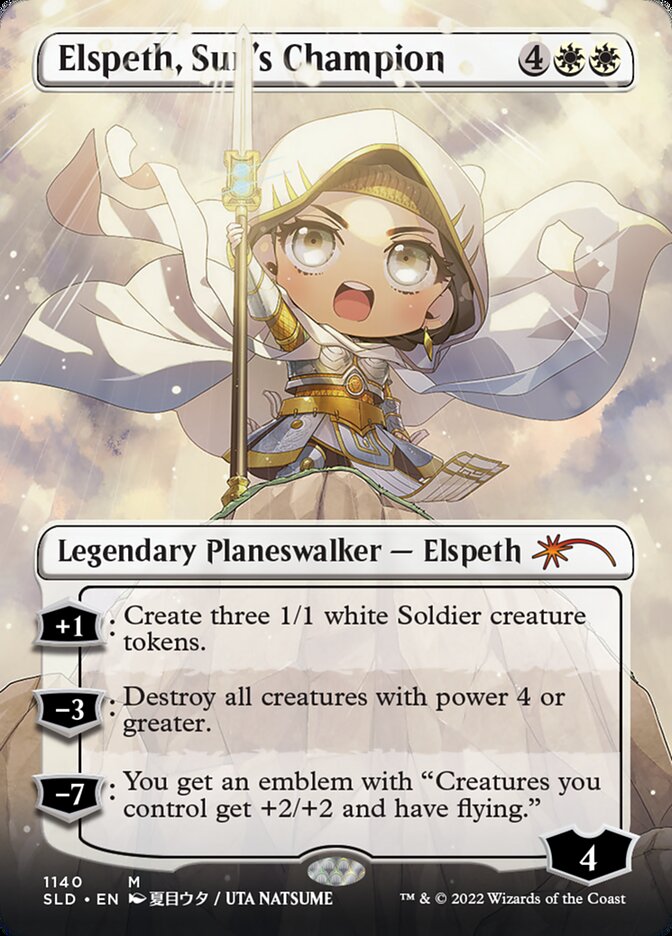 Elspeth, Sun's Champion (Borderless) (1140) [Secret Lair Drop Series] | Deep Dive Games St. Marys