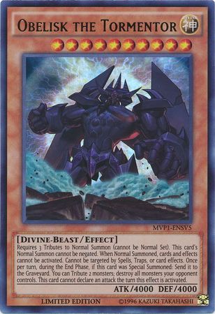 Obelisk the Tormentor [MVP1-ENSV5] Ultra Rare | Deep Dive Games St. Marys