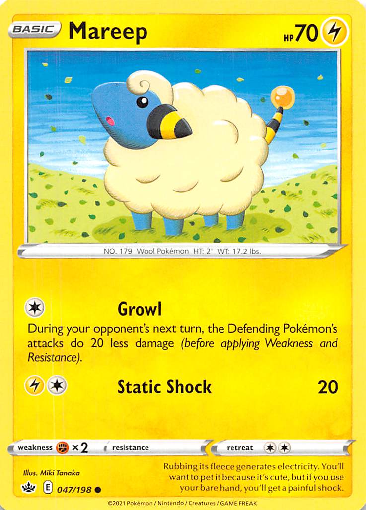 Mareep (047/198) [Sword & Shield: Chilling Reign] | Deep Dive Games St. Marys