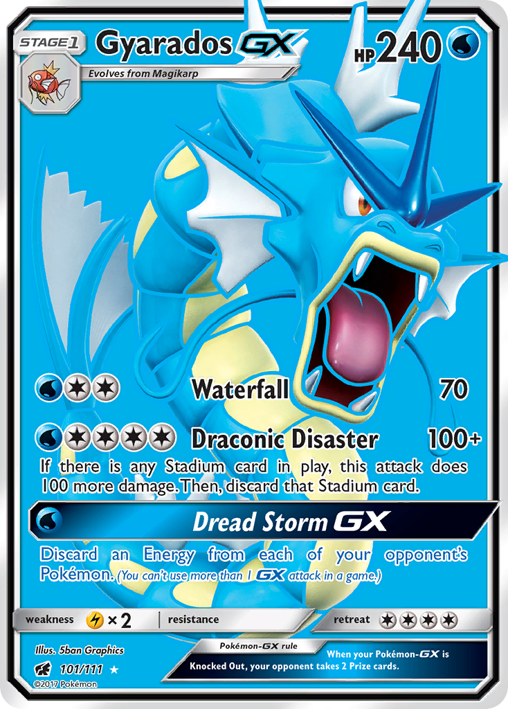 Gyarados GX (101/111) [Sun & Moon: Crimson Invasion] | Deep Dive Games St. Marys