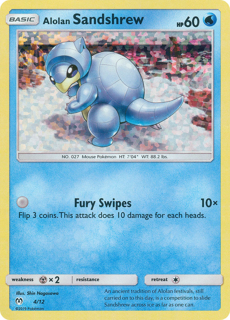 Alolan Sandshrew (4/12) [McDonald's Promos: 2019 Collection] | Deep Dive Games St. Marys