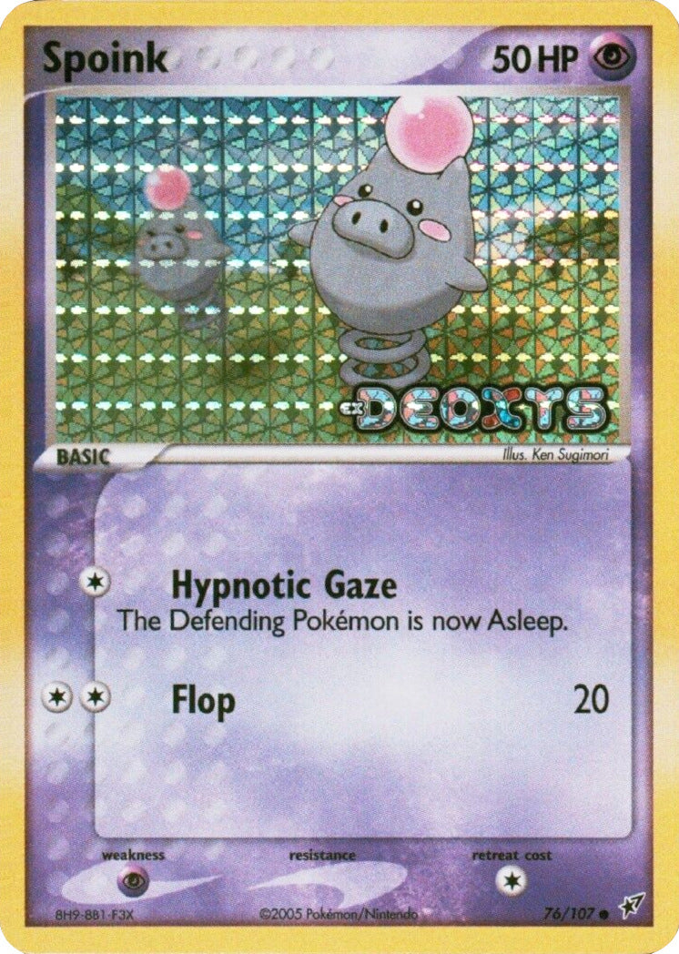 Spoink (76/107) (Stamped) [EX: Deoxys] | Deep Dive Games St. Marys