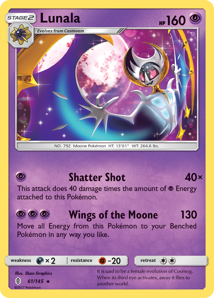 Lunala (61/145) [Sun & Moon: Guardians Rising] | Deep Dive Games St. Marys