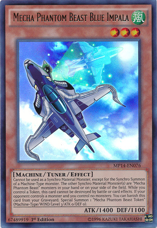 Mecha Phantom Beast Blue Impala [MP14-EN076] Ultra Rare | Deep Dive Games St. Marys