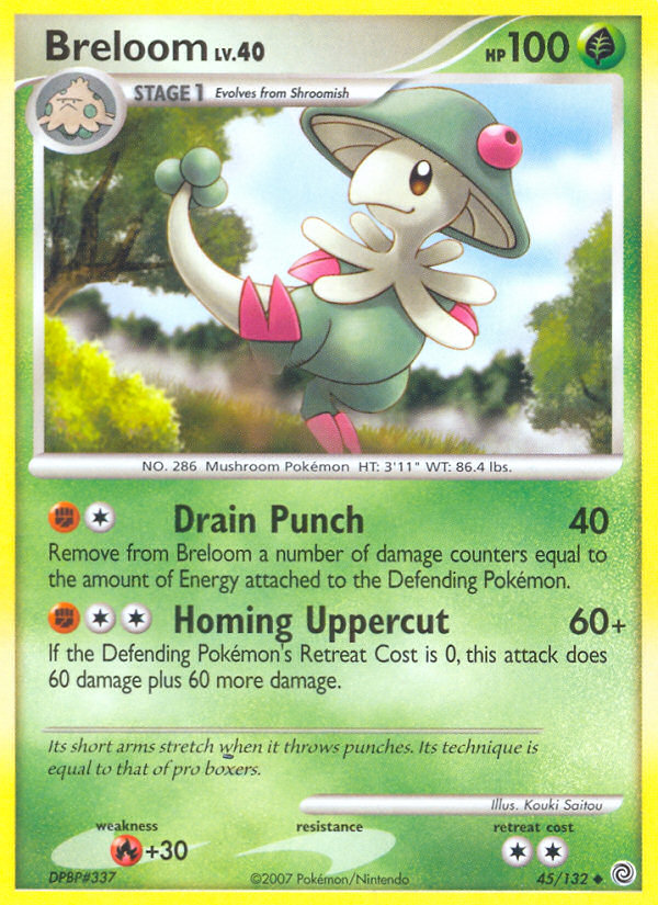 Breloom (45/132) [Diamond & Pearl: Secret Wonders] | Deep Dive Games St. Marys