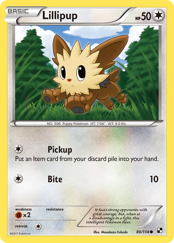 Lillipup (80/114) [Black & White: Base Set] | Deep Dive Games St. Marys