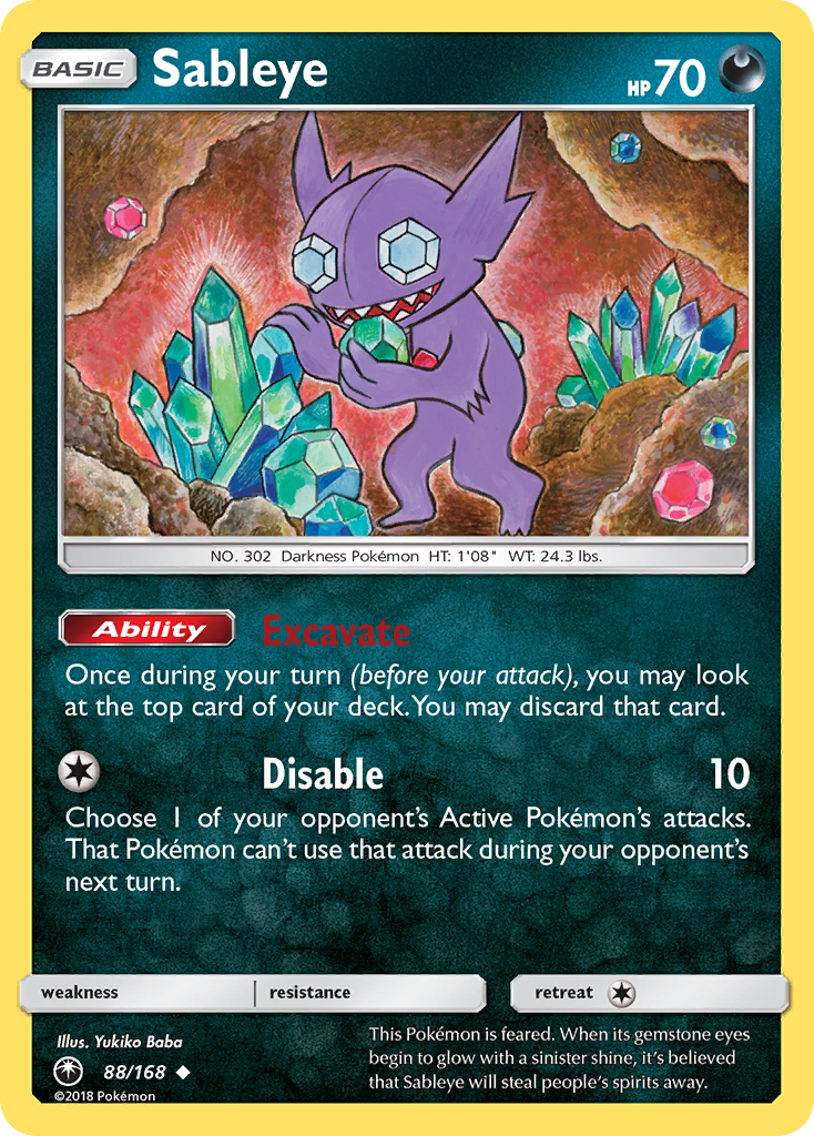 Sableye (88/168) [Sun & Moon: Celestial Storm] | Deep Dive Games St. Marys