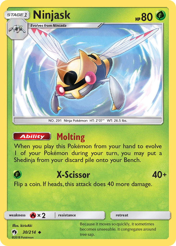 Ninjask (30/214) [Sun & Moon: Lost Thunder] | Deep Dive Games St. Marys