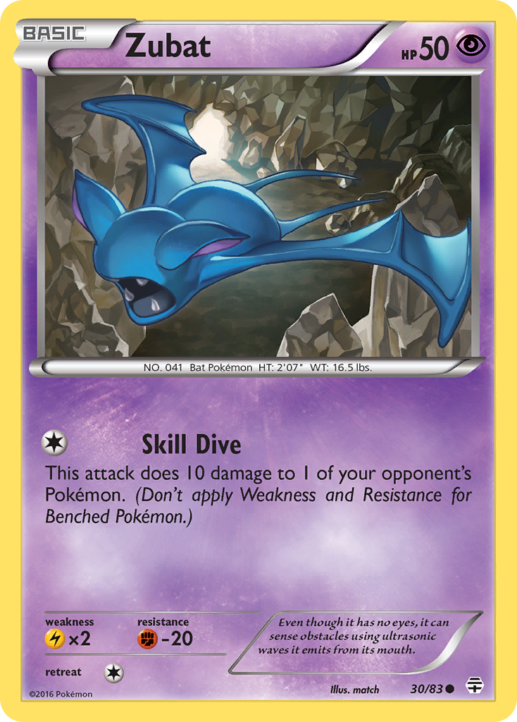 Zubat (30/83) [XY: Generations] | Deep Dive Games St. Marys