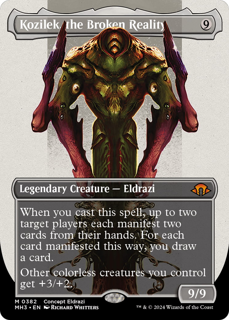 Kozilek, the Broken Reality (Borderless) (Serialized) [Modern Horizons 3] | Deep Dive Games St. Marys