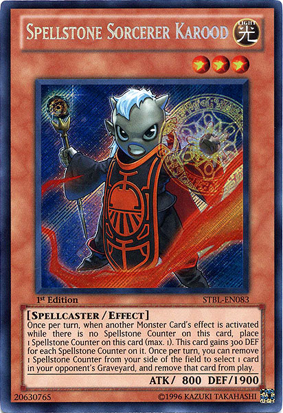 Spellstone Sorcerer Karood [STBL-EN083] Secret Rare | Deep Dive Games St. Marys