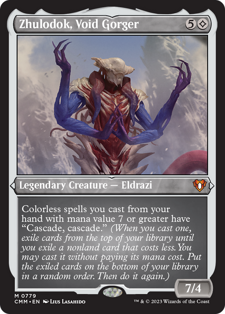 Zhulodok, Void Gorger (Display Commander) (Foil Etched) [Commander Masters] | Deep Dive Games St. Marys