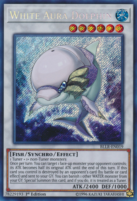 White Aura Dolphin [BLLR-EN019] Secret Rare | Deep Dive Games St. Marys