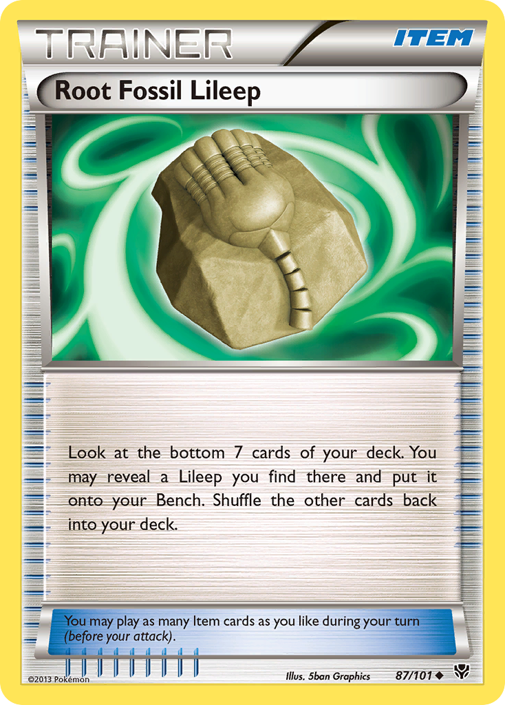 Root Fossil Lileep (87/101) [Black & White: Plasma Blast] | Deep Dive Games St. Marys