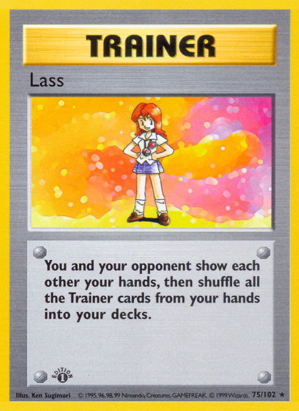 Lass (75/102) (Shadowless) [Base Set 1st Edition] | Deep Dive Games St. Marys