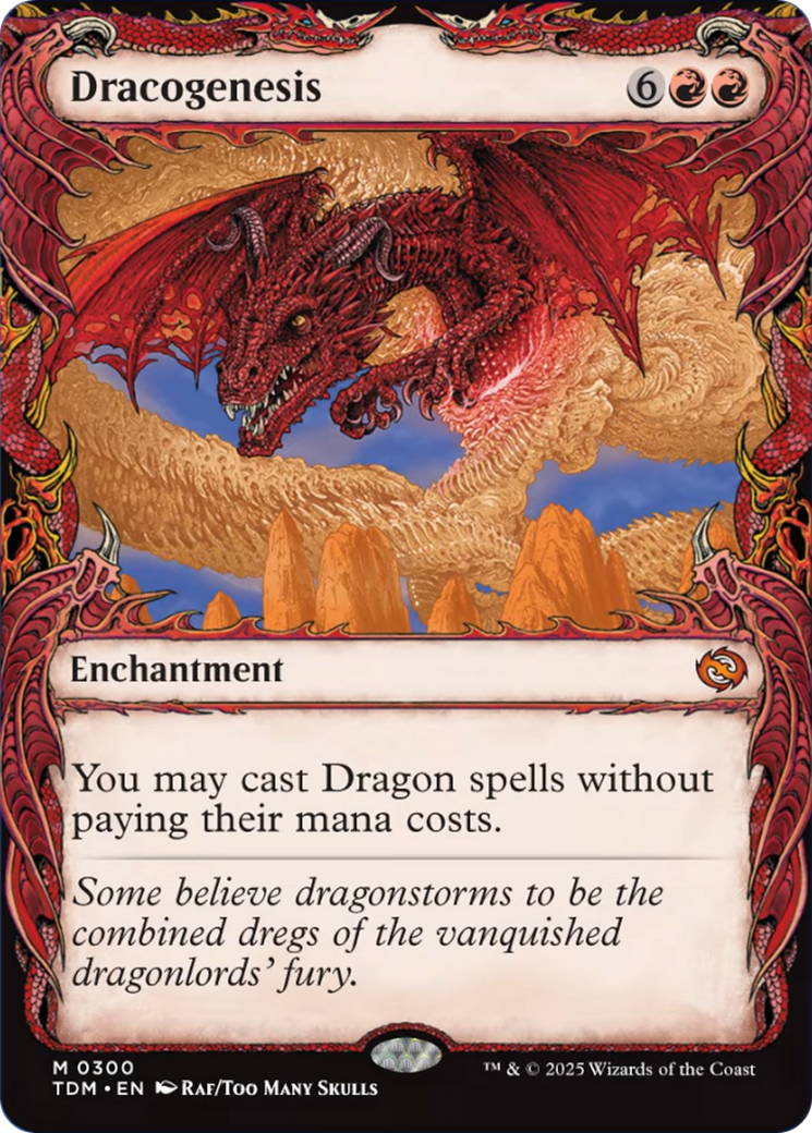 Dracogenesis (0300) (Showcase) [Tarkir: Dragonstorm] | Deep Dive Games St. Marys