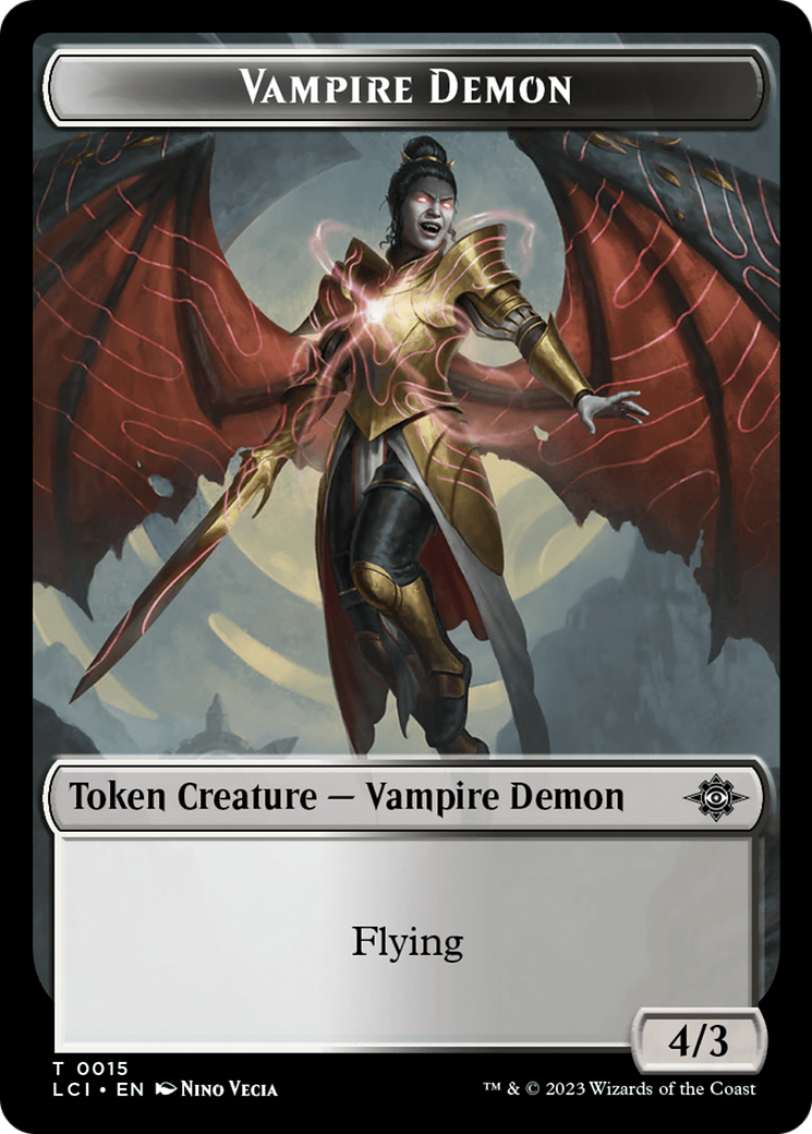 Vampire Demon Token [The Lost Caverns of Ixalan Tokens] | Deep Dive Games St. Marys