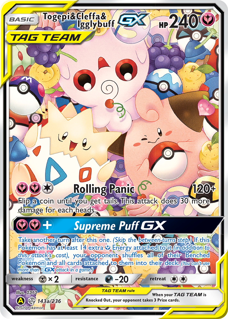 Togepi & Cleffa & Igglybuff GX (143a/236) [Alternate Art Promos] | Deep Dive Games St. Marys