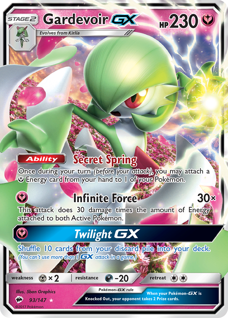 Gardevoir GX (93/147) [Sun & Moon: Burning Shadows] | Deep Dive Games St. Marys