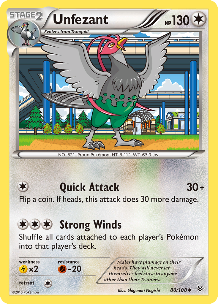 Unfezant (80/108) [XY: Roaring Skies] | Deep Dive Games St. Marys