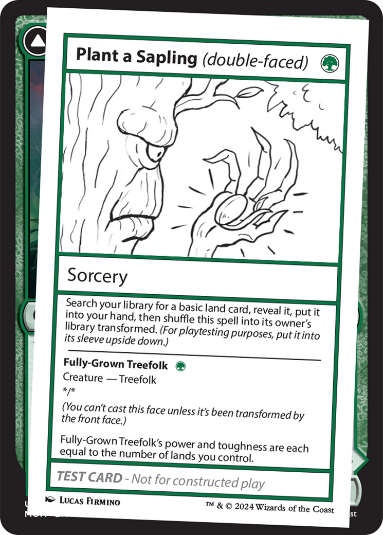 Plant a Sapling (double-faced) [Mystery Booster 2 Playtest Cards] | Deep Dive Games St. Marys