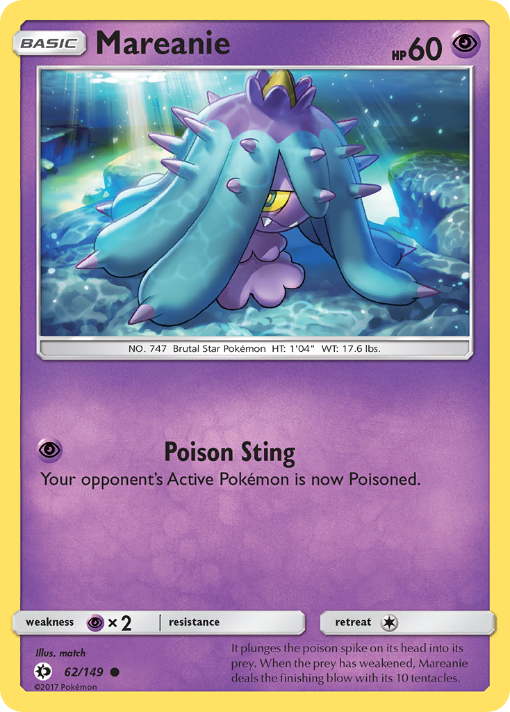 Mareanie (62/149) [Sun & Moon: Base Set] | Deep Dive Games St. Marys