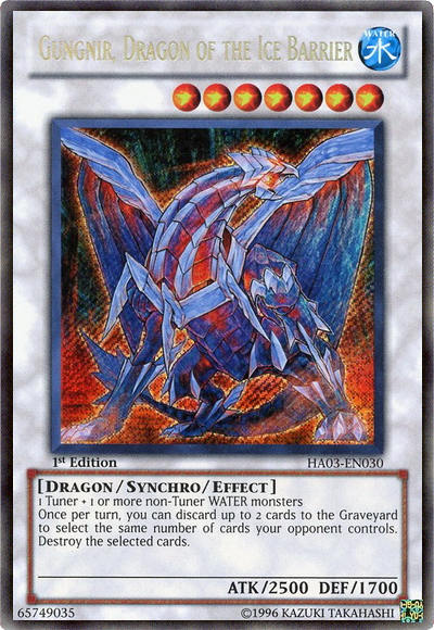 Gungnir, Dragon of the Ice Barrier [HA03-EN030] Secret Rare | Deep Dive Games St. Marys