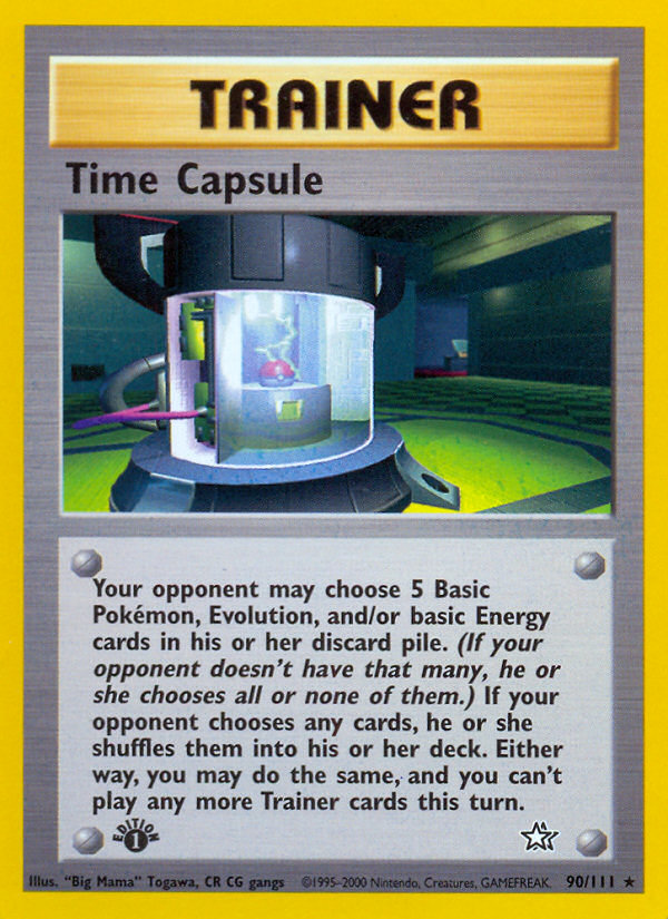 Time Capsule (90/111) [Neo Genesis 1st Edition] | Deep Dive Games St. Marys