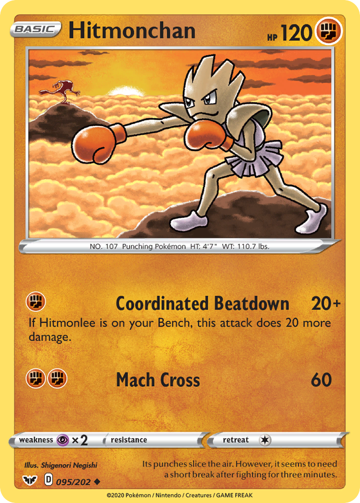 Hitmonchan (095/202) [Sword & Shield: Base Set] | Deep Dive Games St. Marys