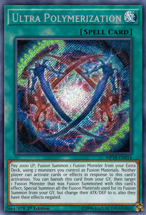 Ultra Polymerization [MP18-EN014] Secret Rare | Deep Dive Games St. Marys