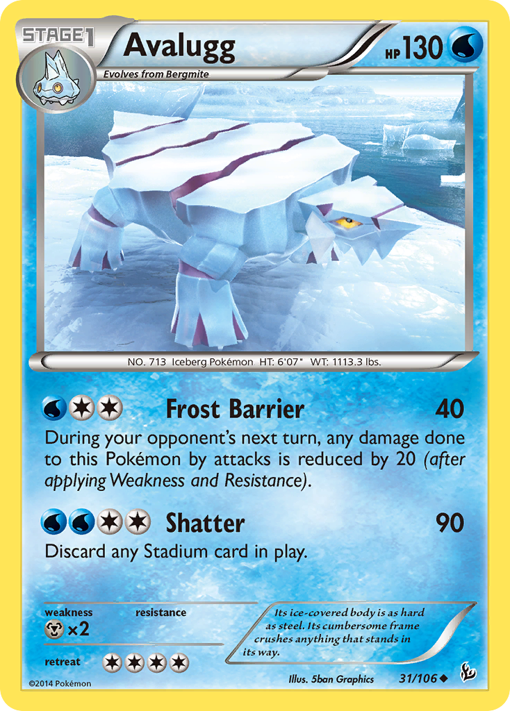 Avalugg (31/106) [XY: Flashfire] | Deep Dive Games St. Marys