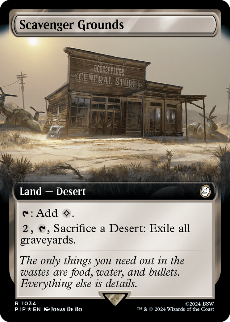 Scavenger Grounds (Extended Art) (Surge Foil) [Fallout] | Deep Dive Games St. Marys