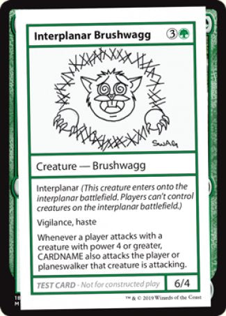 Interplanar Brushwagg (2021 Edition) [Mystery Booster Playtest Cards] | Deep Dive Games St. Marys