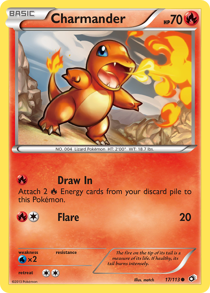 Charmander (17/113) [Black & White: Legendary Treasures] | Deep Dive Games St. Marys