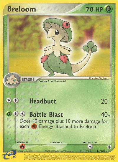 Breloom (16/109) [EX: Ruby & Sapphire] | Deep Dive Games St. Marys