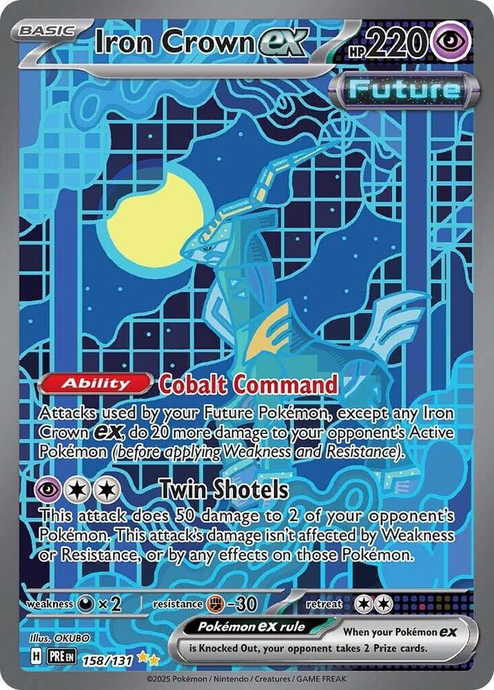 Iron Crown ex (158/131) [Scarlet & Violet: Prismatic Evolutions] | Deep Dive Games St. Marys