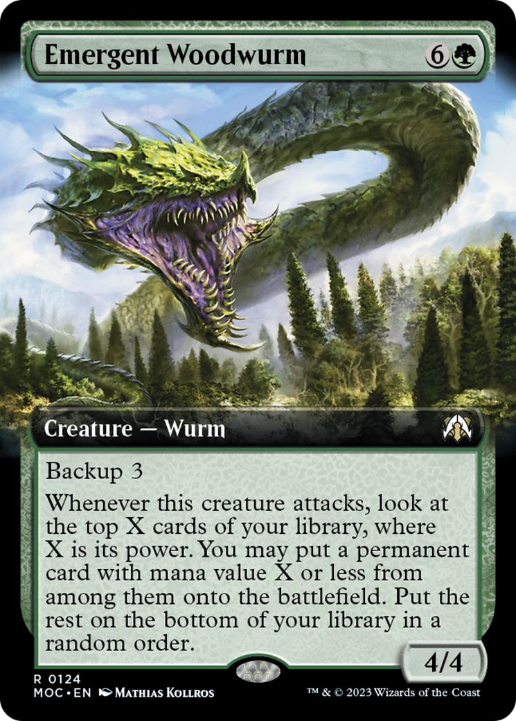 Emergent Woodwurm (Extended Art) [March of the Machine Commander] | Deep Dive Games St. Marys