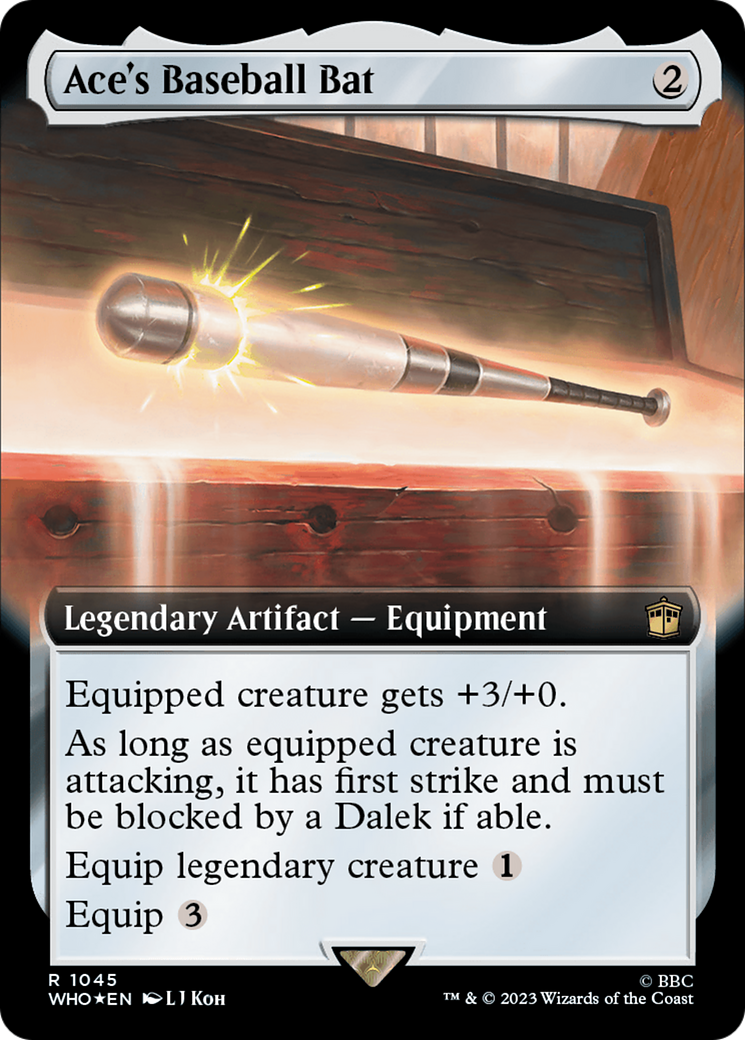 Ace's Baseball Bat (Extended Art) (Surge Foil) [Doctor Who] | Deep Dive Games St. Marys