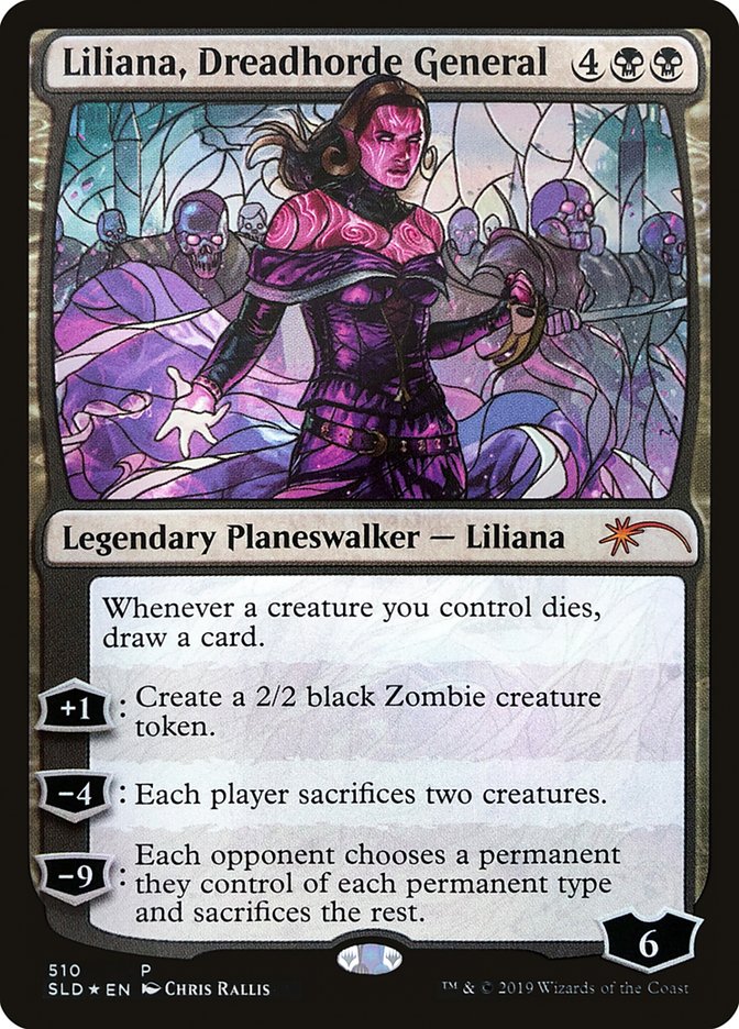 Liliana, Dreadhorde General (Stained Glass) [Secret Lair Drop Promos] | Deep Dive Games St. Marys