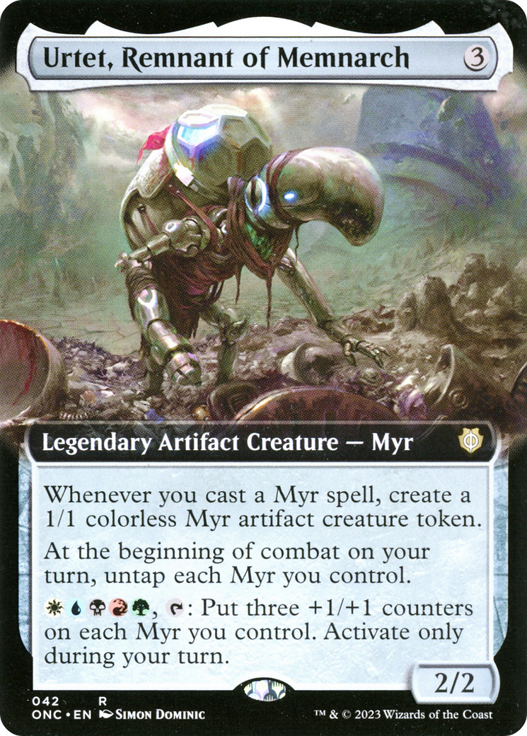 Urtet, Remnant of Memnarch (Extended Art) [Phyrexia: All Will Be One Commander] | Deep Dive Games St. Marys