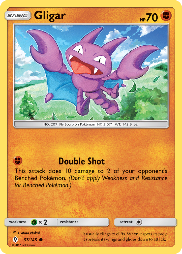 Gligar (67/145) [Sun & Moon: Guardians Rising] | Deep Dive Games St. Marys