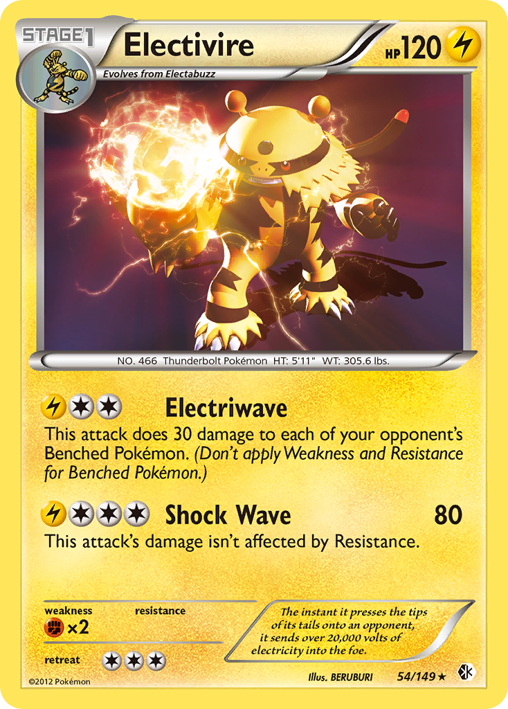 Electivire (54/149) [Black & White: Boundaries Crossed] | Deep Dive Games St. Marys