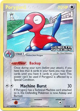 Porygon2 (25/113) (Stamped) [EX: Delta Species] | Deep Dive Games St. Marys