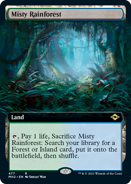 Misty Rainforest (Extended Art) [Modern Horizons 2] | Deep Dive Games St. Marys
