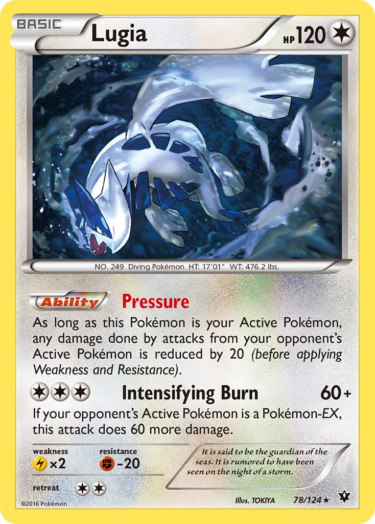 Lugia (78/124) (Theme Deck Exclusive) [XY: Fates Collide] | Deep Dive Games St. Marys