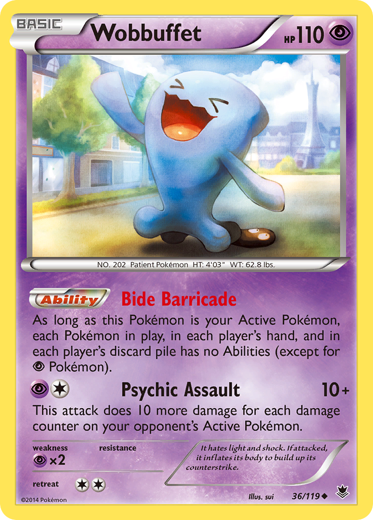 Wobbuffet (36/119) [XY: Phantom Forces] | Deep Dive Games St. Marys